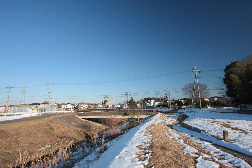 20130119　諏訪道の駒木橋（流山市駒木の大堀川） by rerereno-ozi3