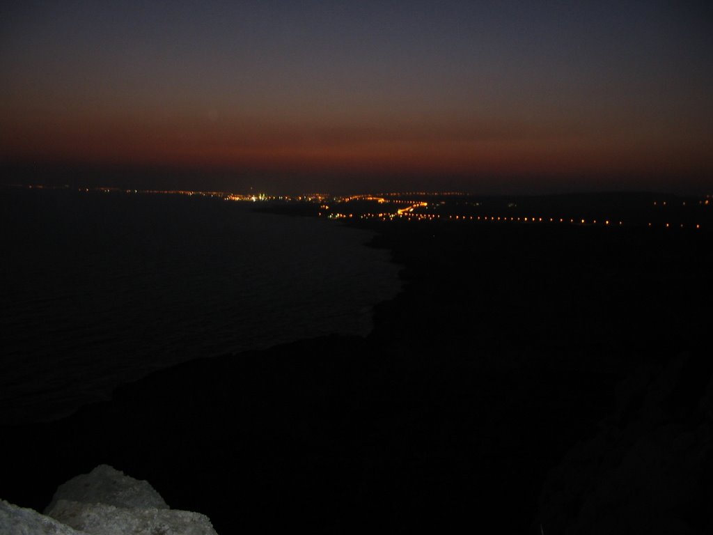 Ночной вид Айя Напы с мыса Греко / Night view of Ayia Napa from Cape Greko by Kvark LT