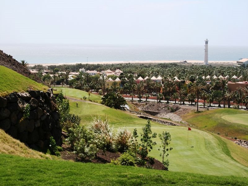 JANDIA GOLF - View towards Lighthouse of Jandia by Dieter Hoffmann