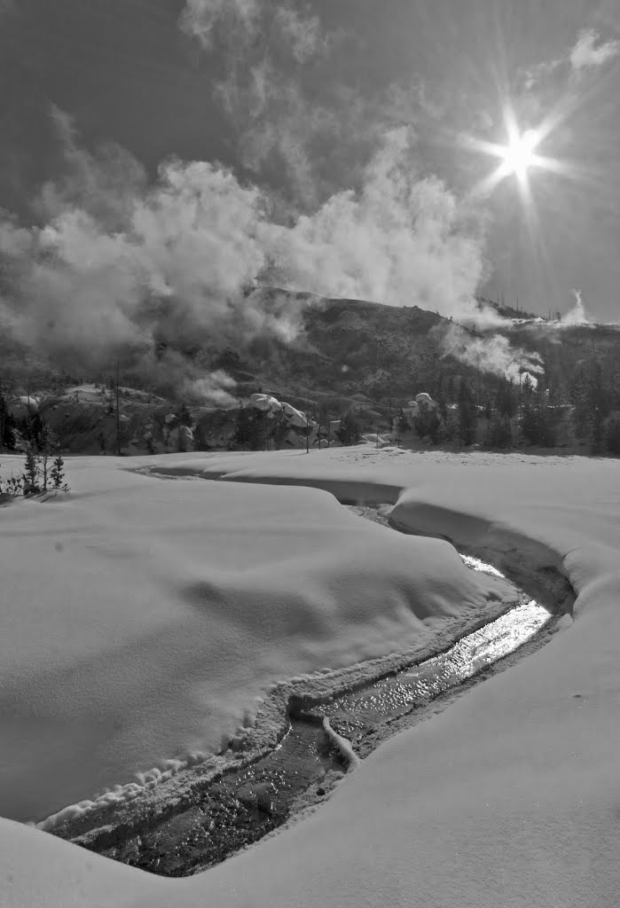 Roaring Mountain, Yellowstone NP by Sonny Thornborrow