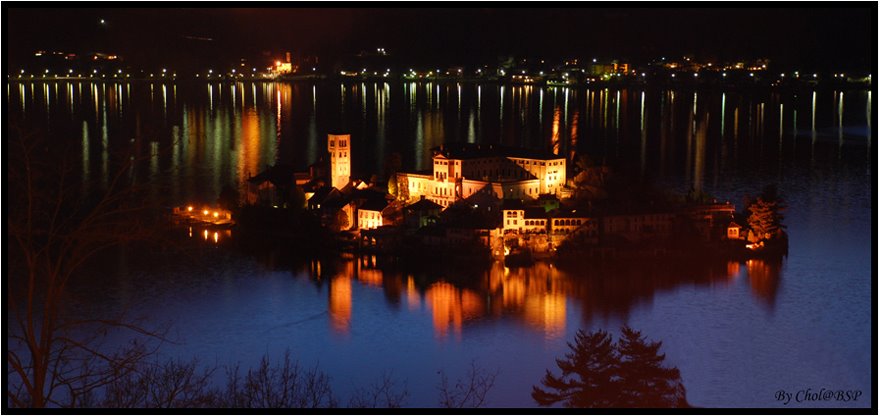 San Giulio Island (Isola di San Giulio) is an island within Lake Orta in Piedmont by Olga BSP