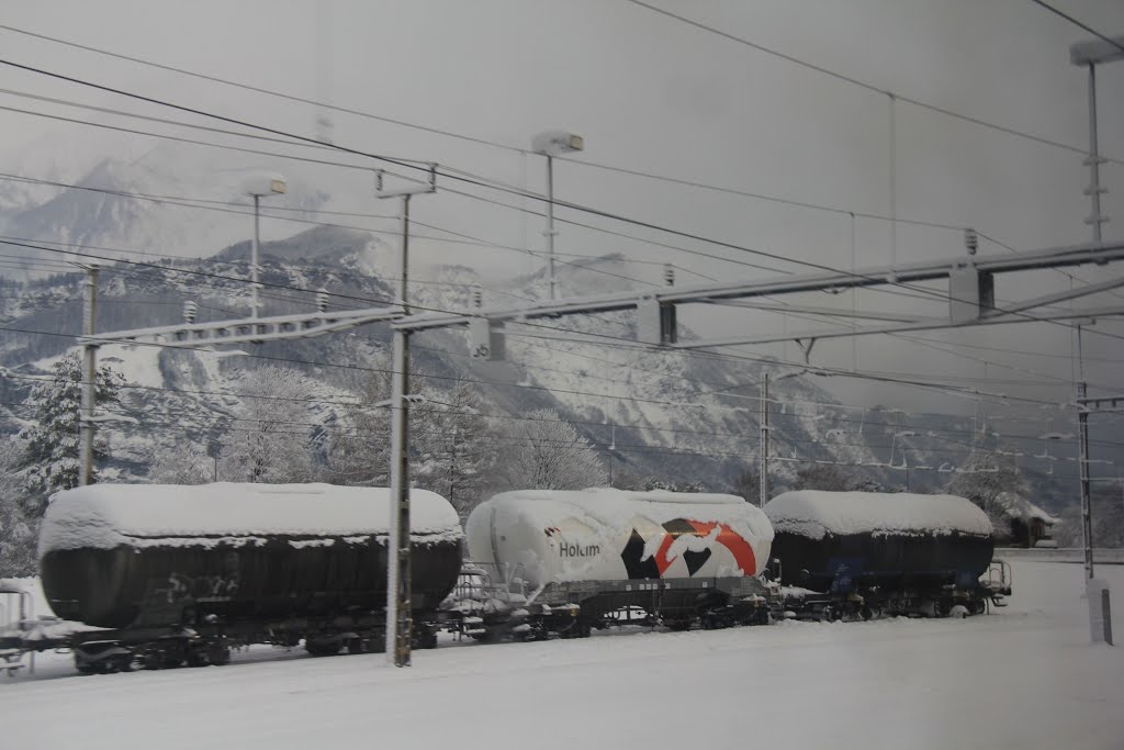 Train Yard, Sargans, Switzerland by MICHAEL  JIROCH  &  www.michaeljiroch.com