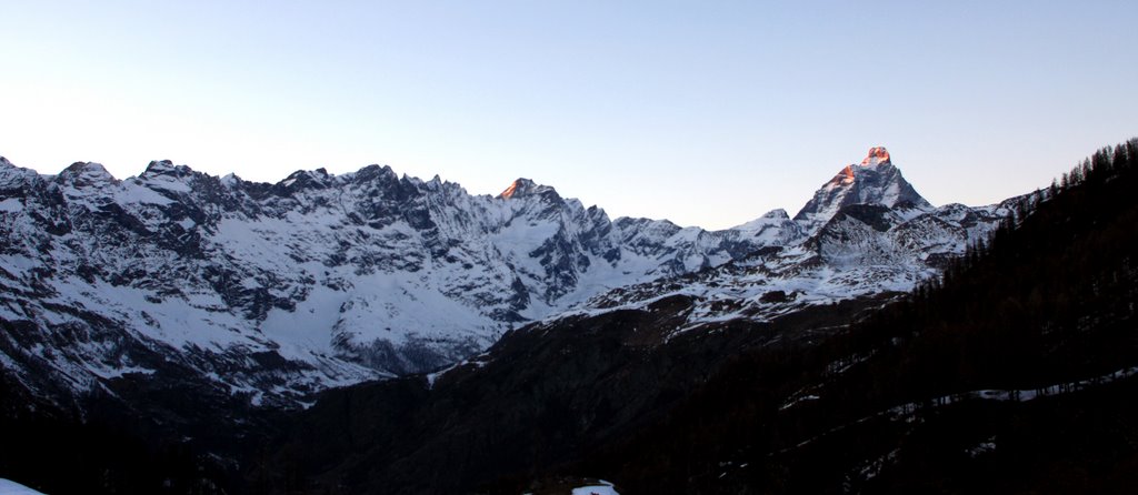 Vue sur le Cervin depuis l'hotel Panorama by ortelli