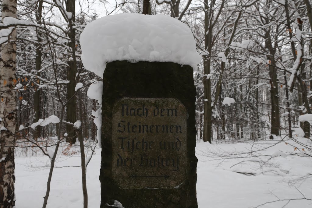 Wegsäule Bastei by puk-dresden