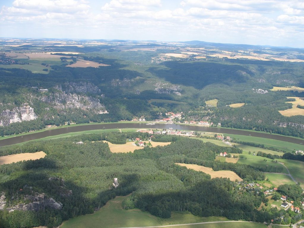 Segelflug: Bastei, Rathen by Prof. Hennig