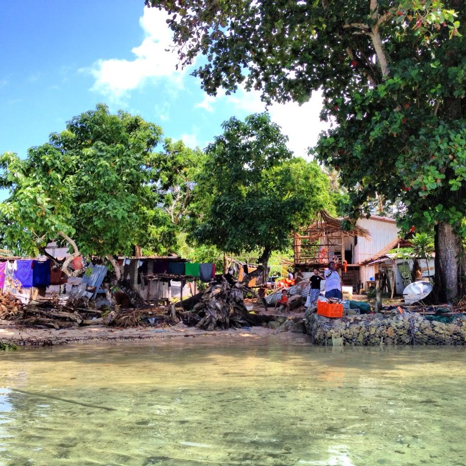 Local Village scene on NUSA Island across Channel from KAVIENG Town in New Ireland, PNG, Photo by Tatyjana Micah, Teejay Pics, in Dec 2012 by Peter John Tate,