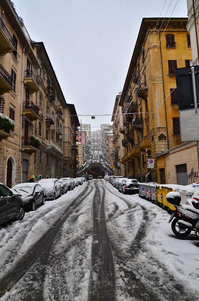 La Spezia - via Spallanzani by Attilio Giacchè