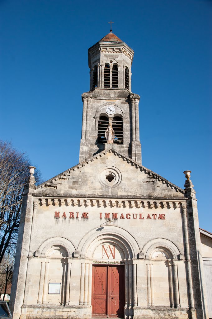 Église Sainte Marie L'Immaculée de LAGORCE - 33230 by Pierre THIBAULT