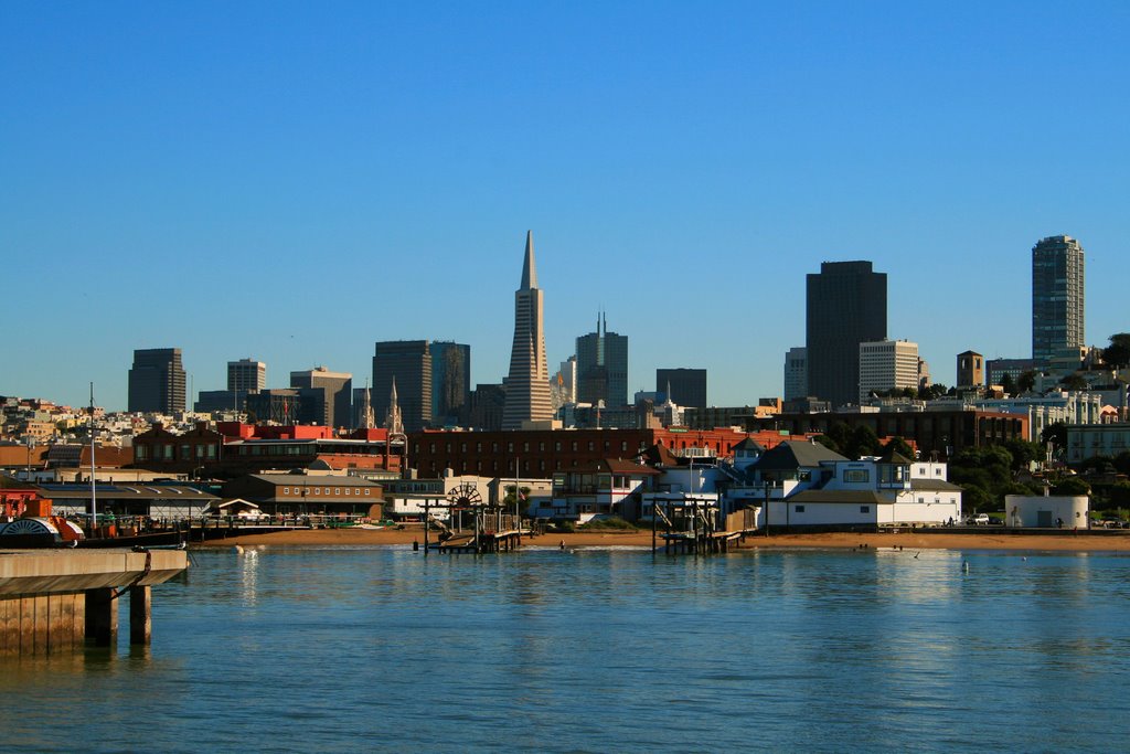 Transamerica Pyramid seen from Aquatic Park by Rosencruz Sumera