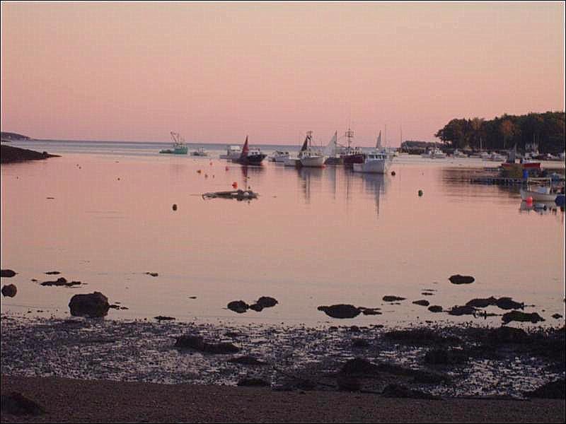 Sunset at Cundy's Harbor by Michal Flisiuk