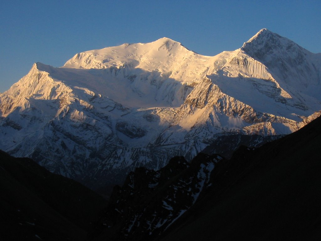 Gangapurna and Annapurna III from High Camp by tetsuya223