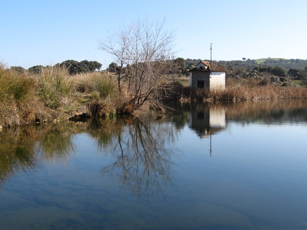 Lake, south of Santa Ana de Pusa. Toledo Spain by Pete74