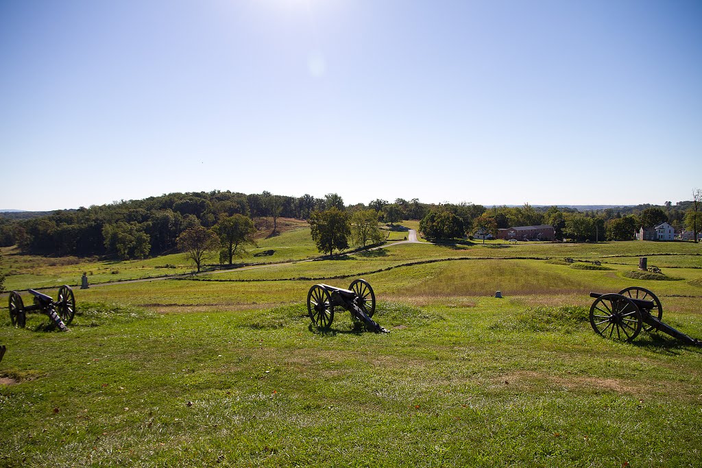 Cannons at the Battlefield, Gettysburg, PA by Milo-Sydow