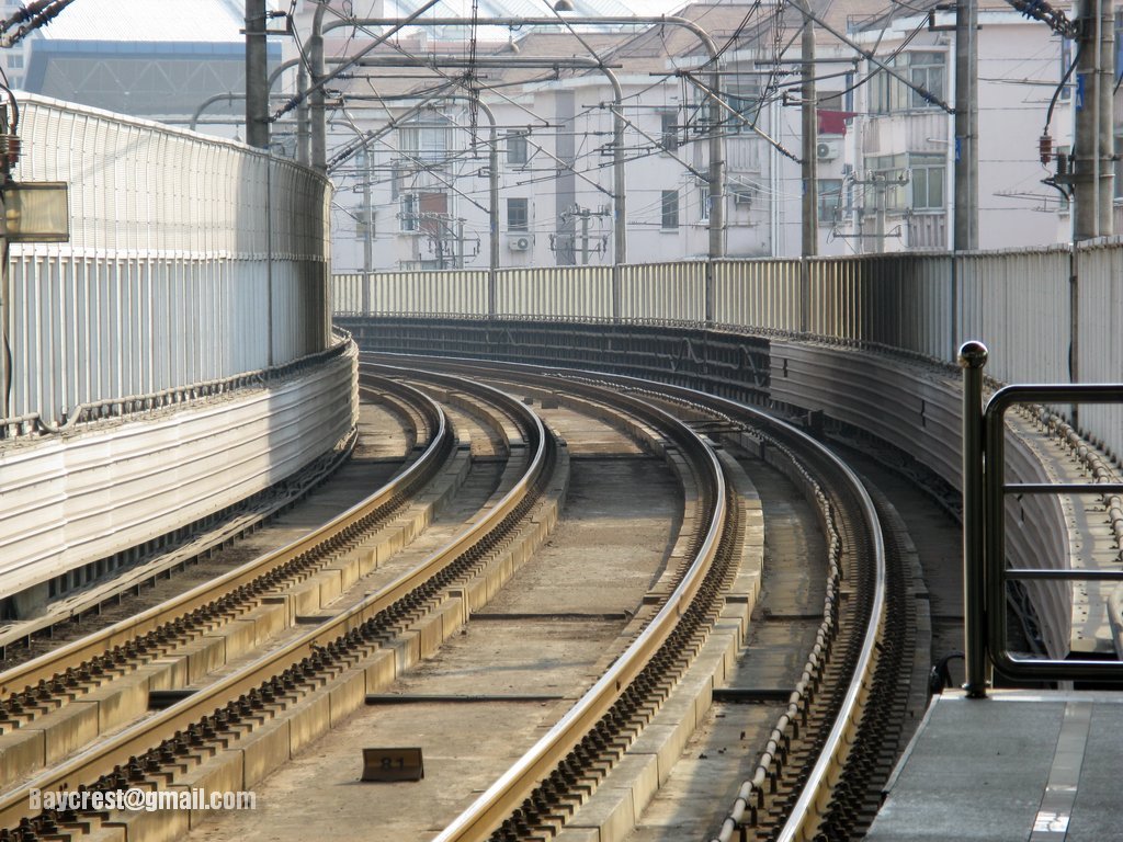 延安西路站路轨 Shmetro Tracks at Yanan Road (W) Station by Baycrest