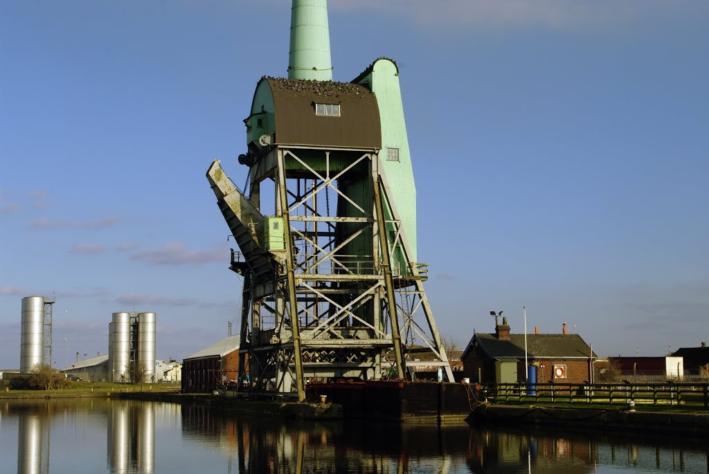 Coal Hoist with pigeons, Goole docks by Ramboost