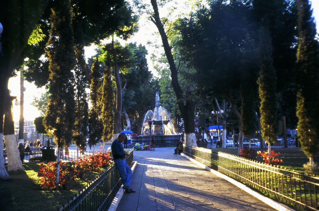 Zócalo de Puebla ao entardecer by Altevir Vechia