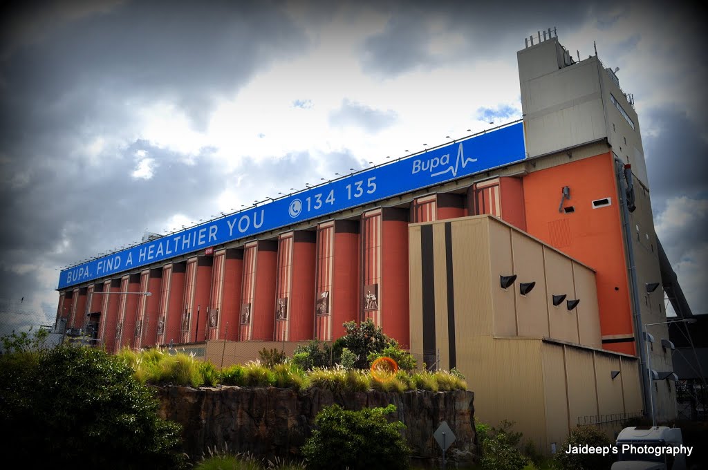 Glebe Island Silos at Sydney, initially used for storing grains but now for cement... by Jaideep Chaudhary