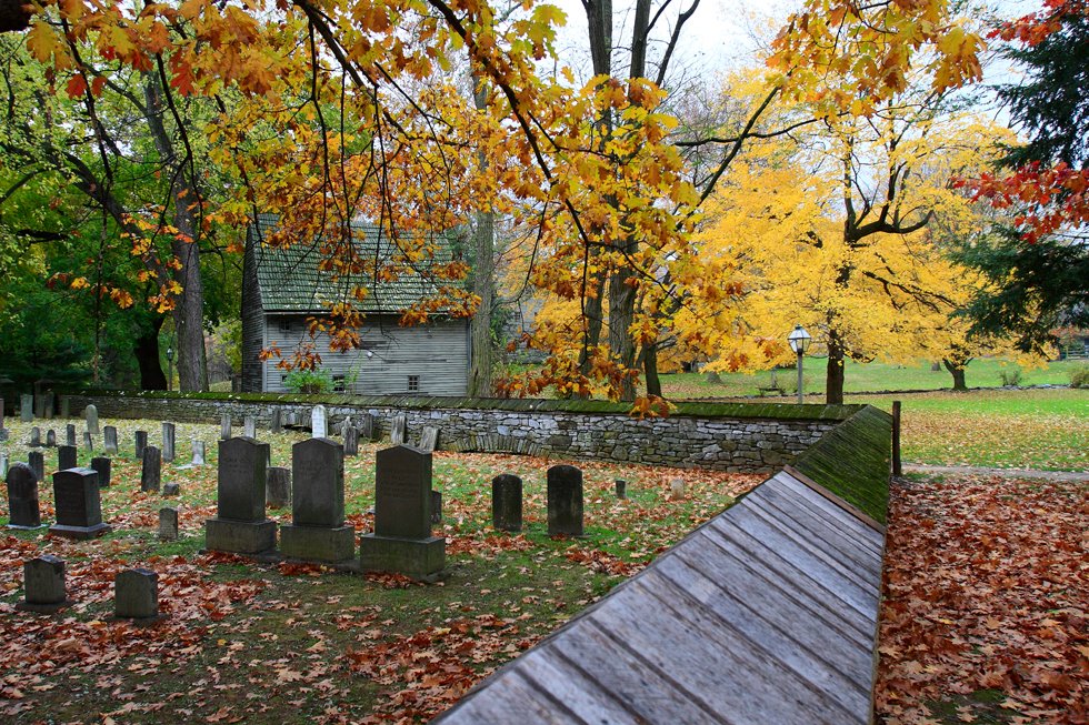 Ephrata Cloister in Fall by Bill Jobes