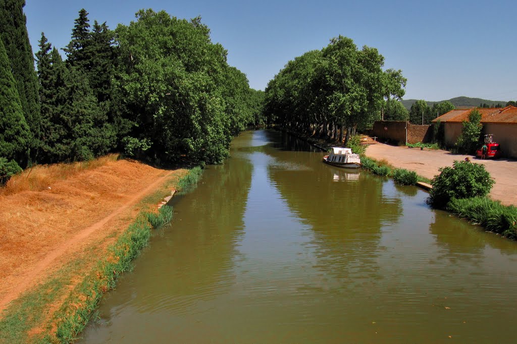 Canal du Midi - Argens, Hérault, Languedoc-Roussillon, Francie 2009 by Canalous Guidemar