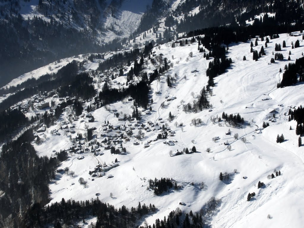 Braunwald (foto aerea invernale) by Claudio Pedrazzi