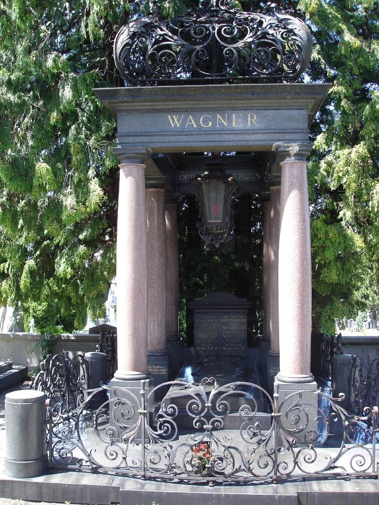 Otto-Wagner-Grab, Friedhof Hietzing by froschman