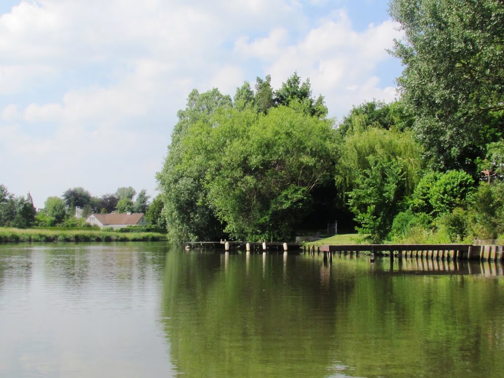 Belgium : Drongen : boattrip on the Leie by tinawaldo