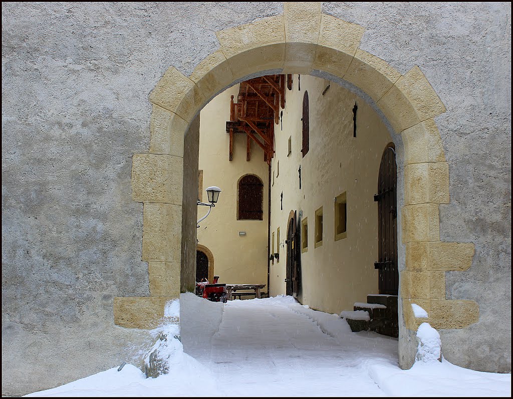 Mauterndorf Castle entrance by dlgm.clare