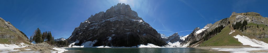 Schneeschmelze am Seealpsee, Schwende, AI, Switzerland (360 Degrees) by Auggie