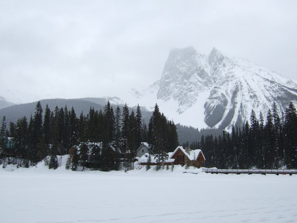 Emerald lake in winter by luigi500