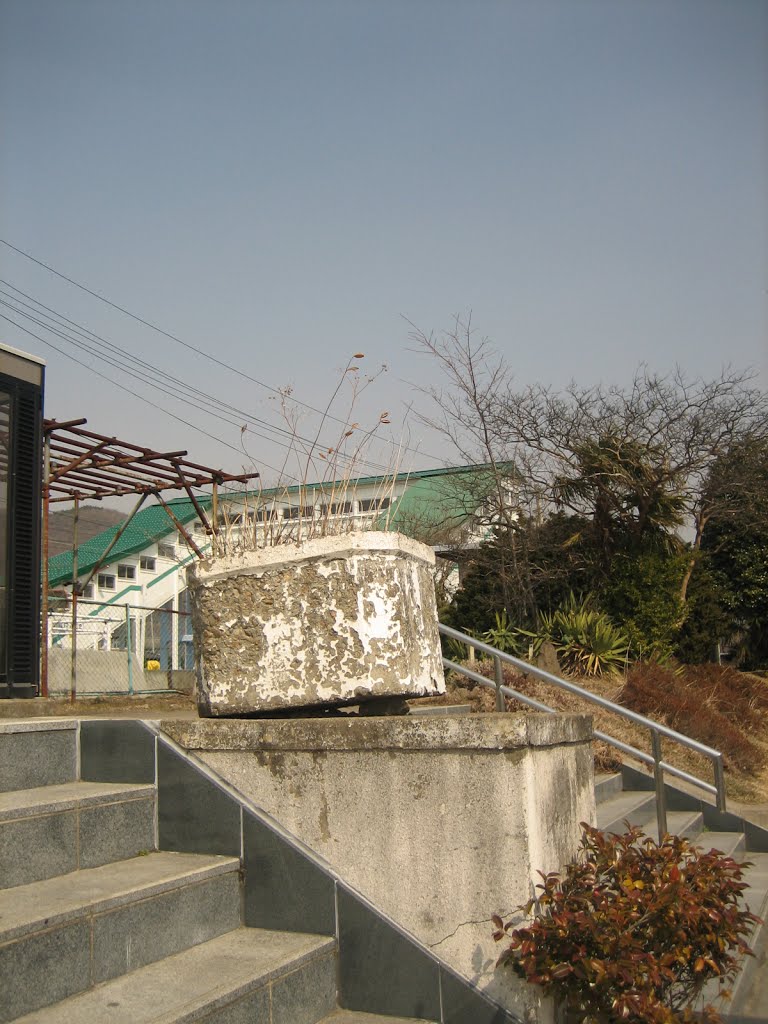 Flower pot that is inclined by addh Save Panoramio