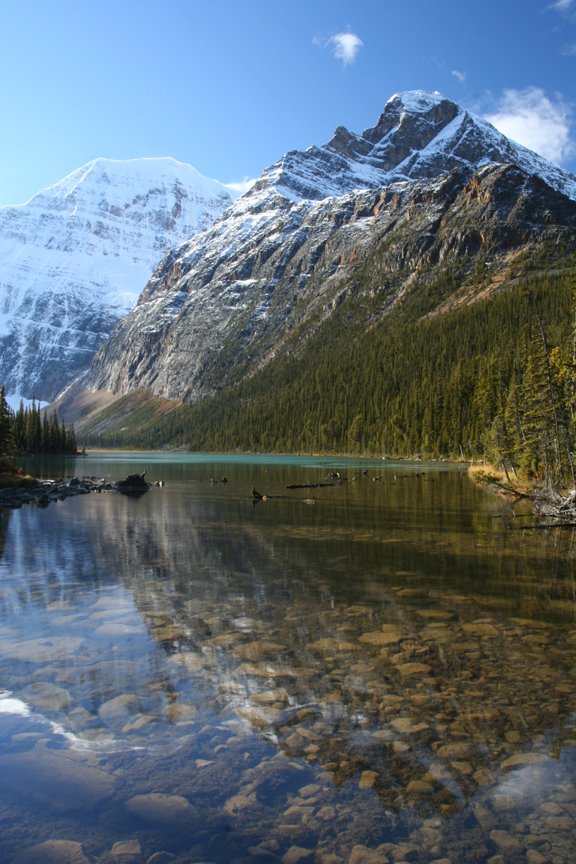 Mt Edith Cavell & Cavell Lake, Canada by vanderhorst.one