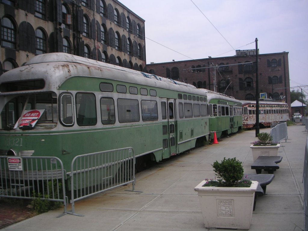 Old Trolley cars displayed by bullonboyd