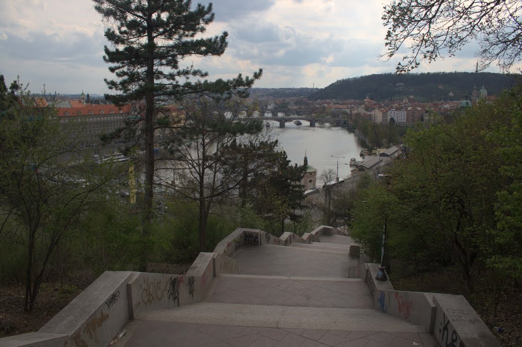 Stairs to Prague Metronome by bfgb