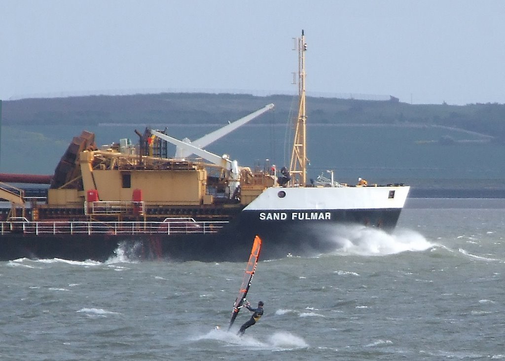 Windsurfer off Canvey Island by Hadleigh Shrimper