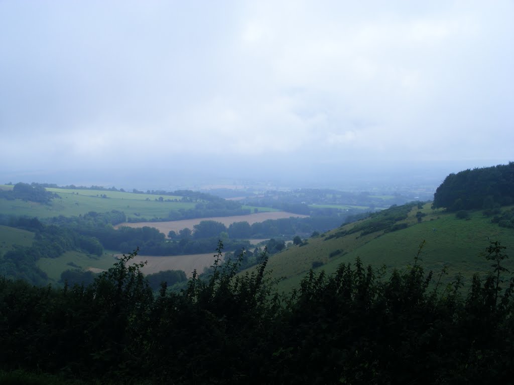 Looking towards Shaftsbury from the downs at Compton Abbas, Dorset, UK. by bobhampshire