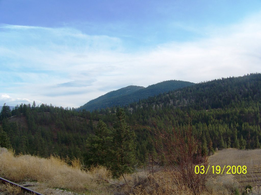 Mt. Nkwala, viewed from KVR near the Trout Creek by Wester