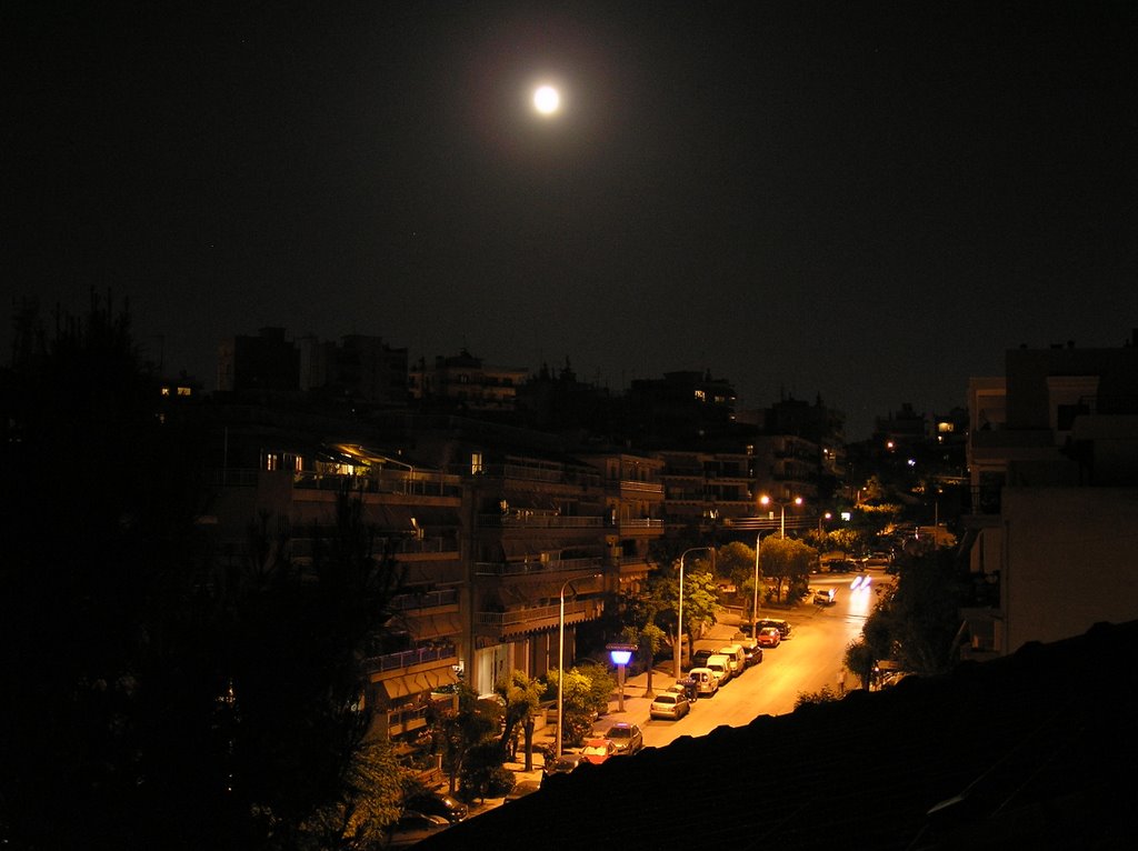 Nikanoros str. over the moonlight by geodis