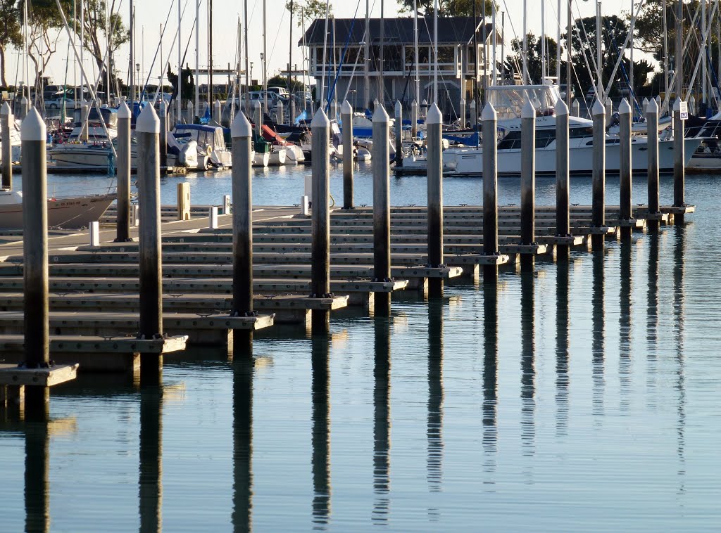 Guest Slips at Dana Point Harbor, Dana Point, Ca by - Jean Marshall