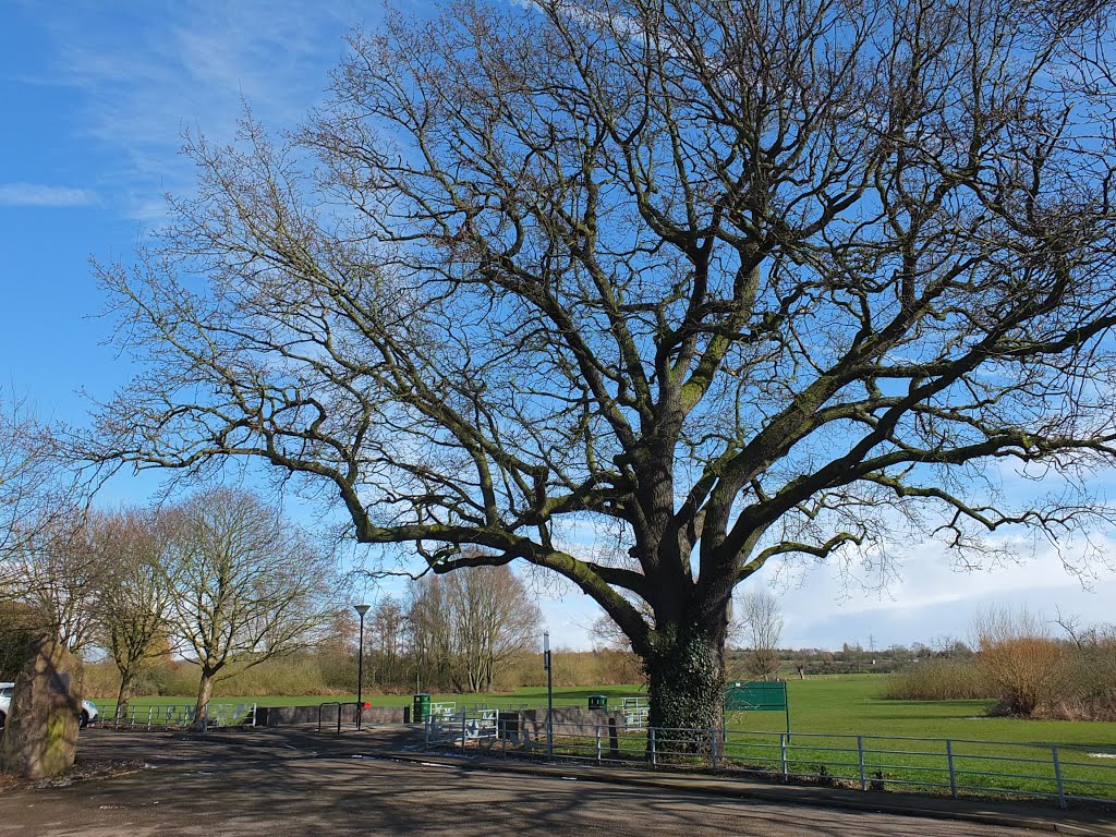 The car park entrance to Jubilee Park at Enderby and Whetstone villages. by Bobsky.