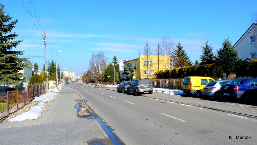 Polska ,Bydgoszcz - Glinki , Ulica Cmentarna , widok z ulicy. by Kazimierz .Mendlik