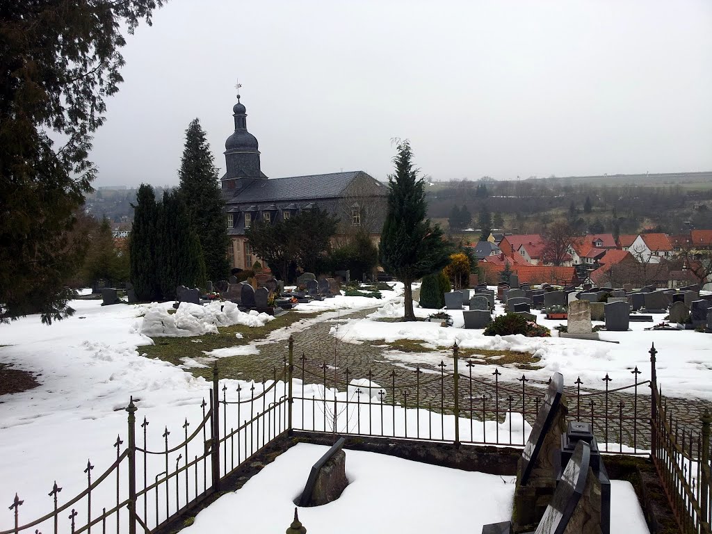 Friedhof und Kirche Sankt Bartholomäus in Geraberg by Gerandalf