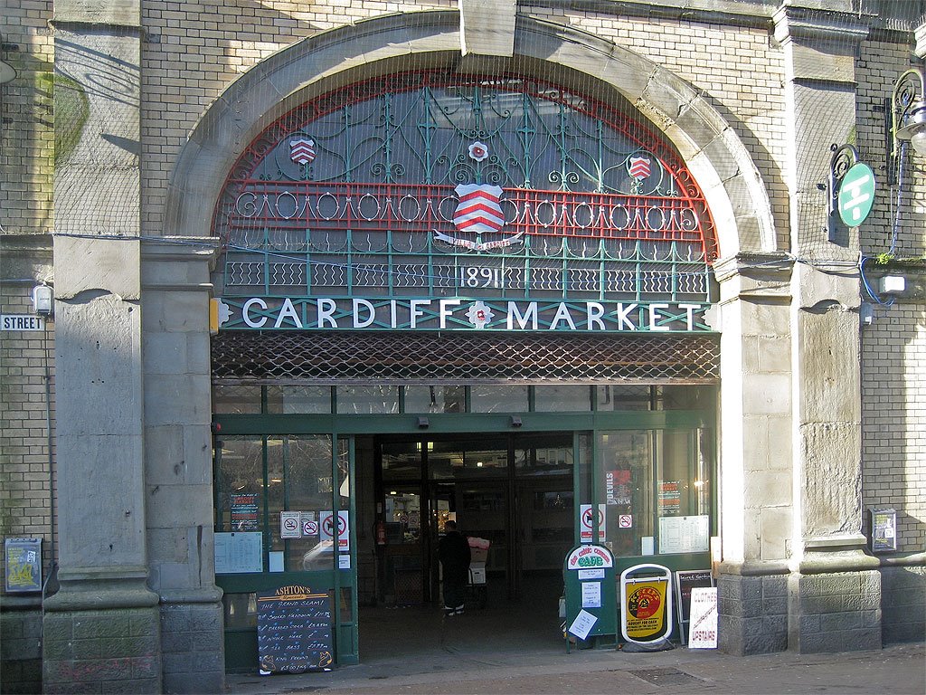 Cardiff market Eastern entrance by filz123