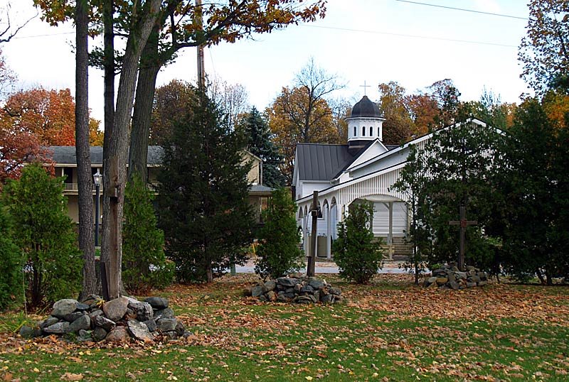 Stations of the cross & St. Anne's Shrine, Isle la Motte by cwohlers