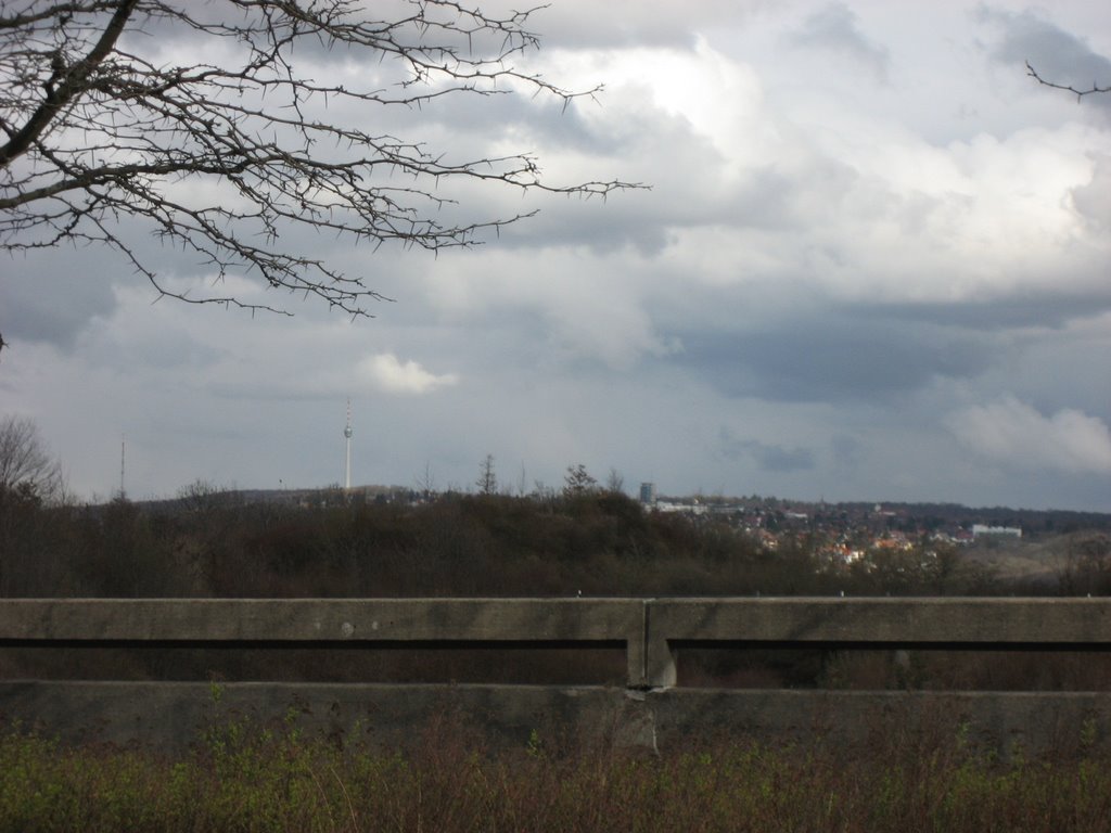 Stuttgart-Vaihingen, 22.03.2008, im Hintergrund zu sehen der Fernsehturm Stuttgart by Ypsioca