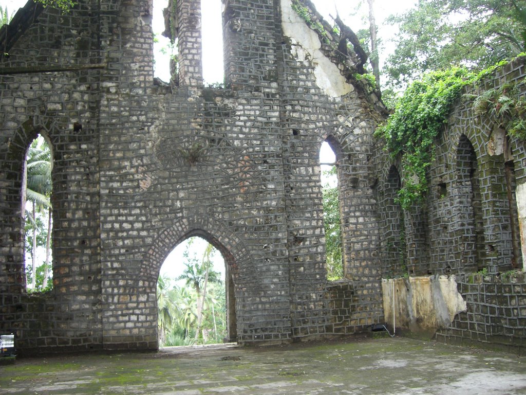 Ross Island - Inside the Church Ruins by Ankur Jaiswal