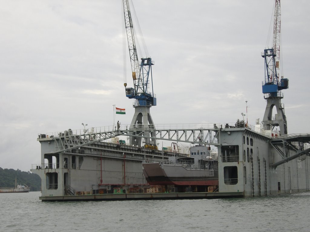 The FDN1 - Navy's Floating Dry Dock by Ankur Jaiswal