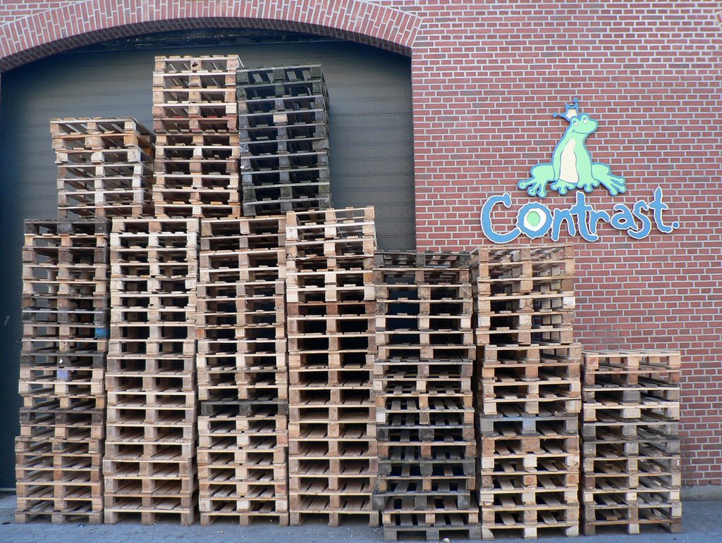 Pallets - paller på havnen i Århus by Hanne Hedegaard