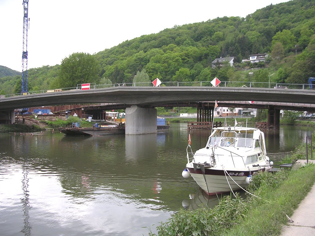 Baustelle Neue Brücke Obernhof by lahnskipper