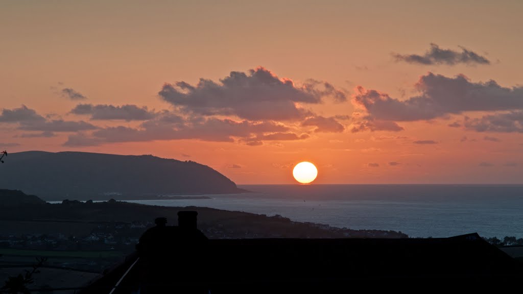 West Quantoxhead - Sunset View towards Minehead 14th August 2011 by David Cronin