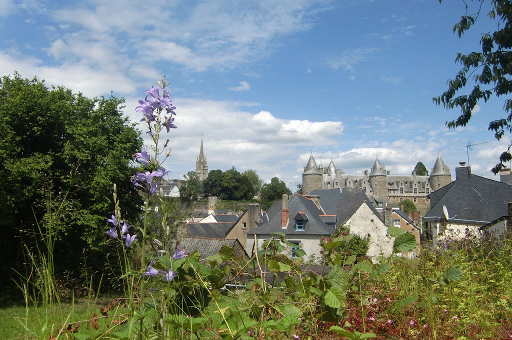 Het kasteel torent uit boven de wijk Faubourg de Saint-Croix (Trudi) by Trudi